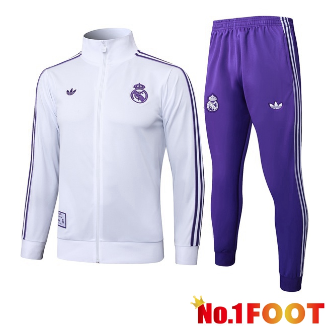 kit Training Tracksuit - Training Jacket Real Madrid White 2025/2026