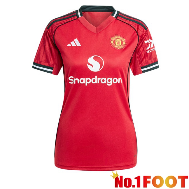 Soccer Jersey Manchester United Women Home Red 2025/2026