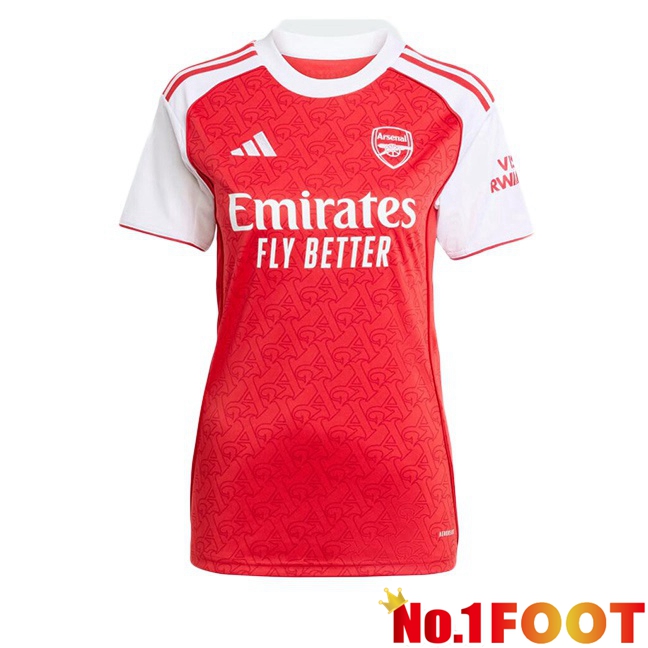 Soccer Jersey Arsenal Women Home Red White 2025/2026