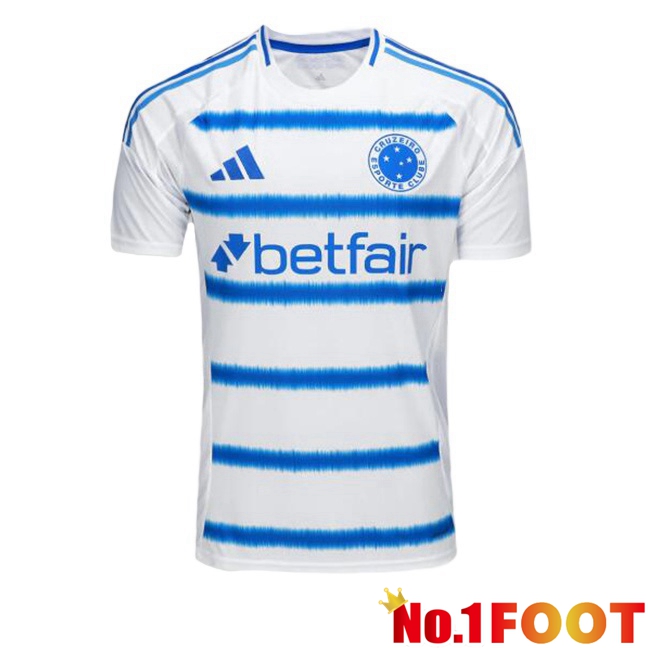 Soccer Jersey Cruzeiro EC Away White Blue 2025/2026