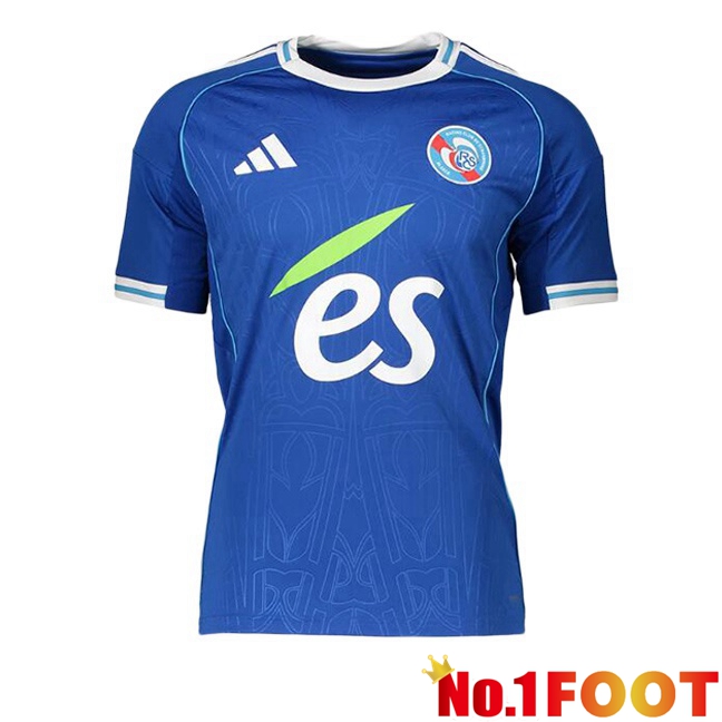 Soccer Jersey RC Strasbourg Alsace Home Blue 2025/2026
