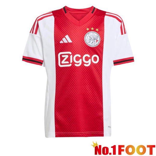 Soccer Jersey AFC Ajax Home Red White 2025/2026
