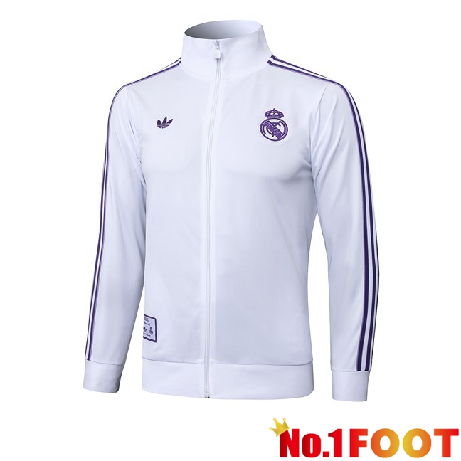 Training Jacket Real Madrid White 2025/2026