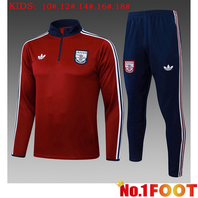 kit Training Tracksuit Arsenal Kids Red 2025/2026