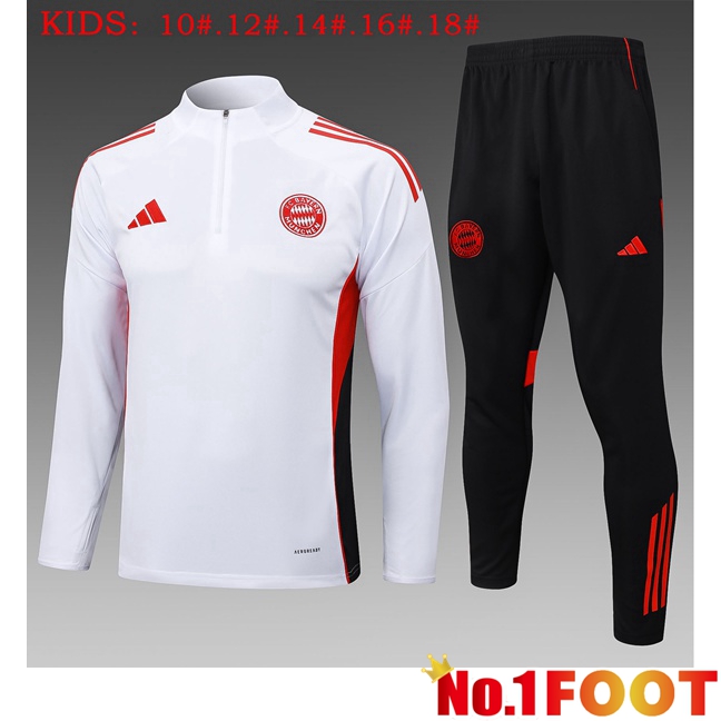 kit Training Tracksuit Bayern Munich Kids White 2025/2026