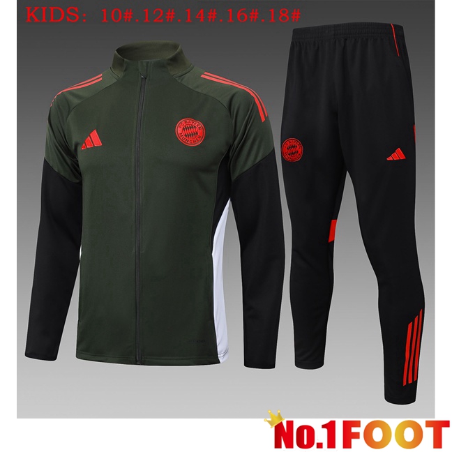 kit Training Tracksuit - Training Jacket Bayern Munich Kids Green 2025/2026