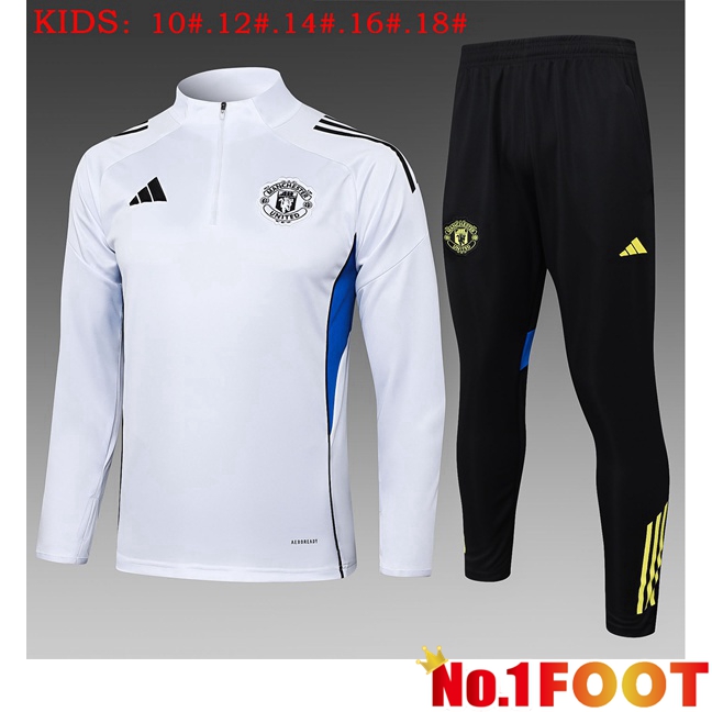 kit Training Tracksuit Manchester United Kids White 2025/2026
