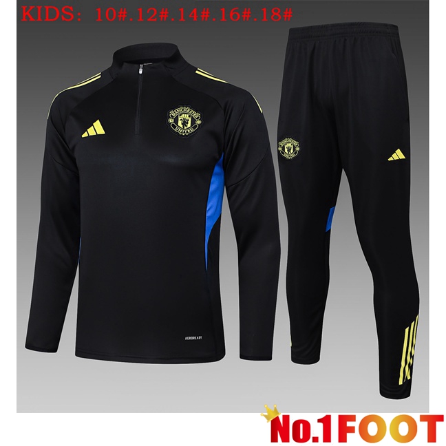 kit Training Tracksuit Manchester United Kids Black 2025/2026