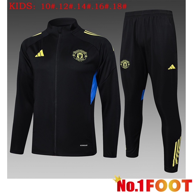 kit Training Tracksuit - Training Jacket Manchester United Kids Black 2025/2026