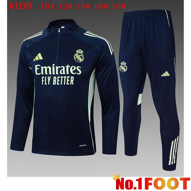 kit Training Tracksuit Real Madrid Kids Blue Royal 2025/2026