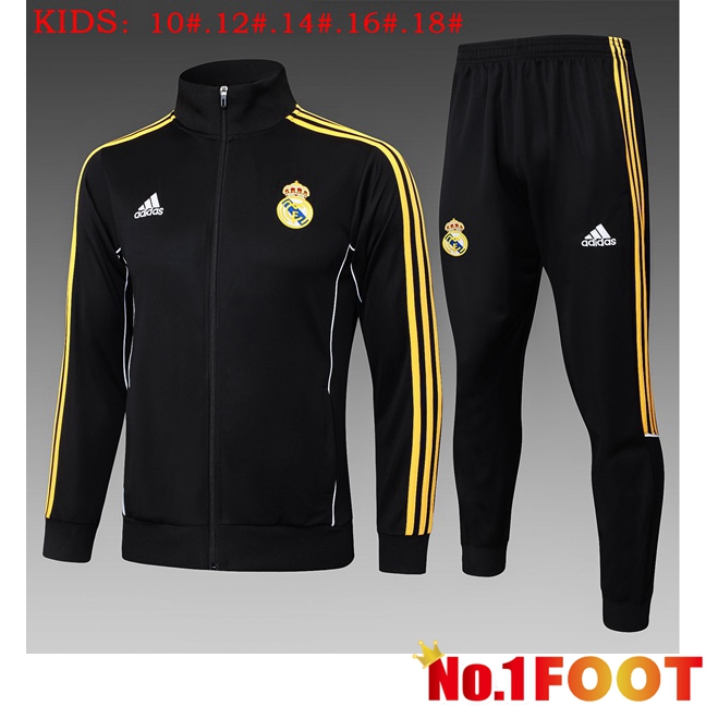 kit Training Tracksuit - Training Jacket Real Madrid Kids Black 2025/2026