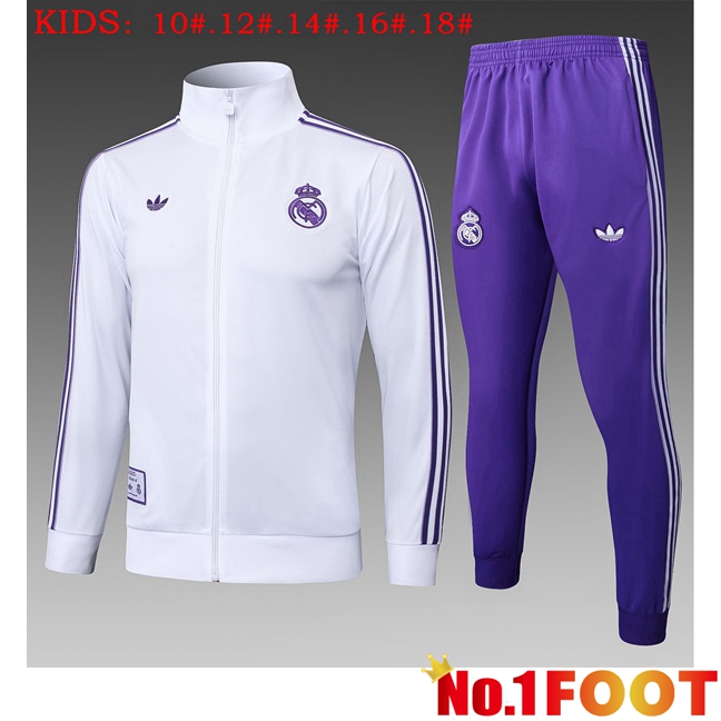 kit Training Tracksuit - Training Jacket Real Madrid Kids White 2025/2026