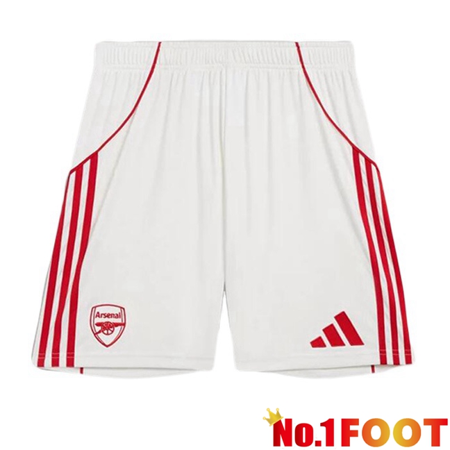 Soccer Shorts Arsenal Home White 2025/2026