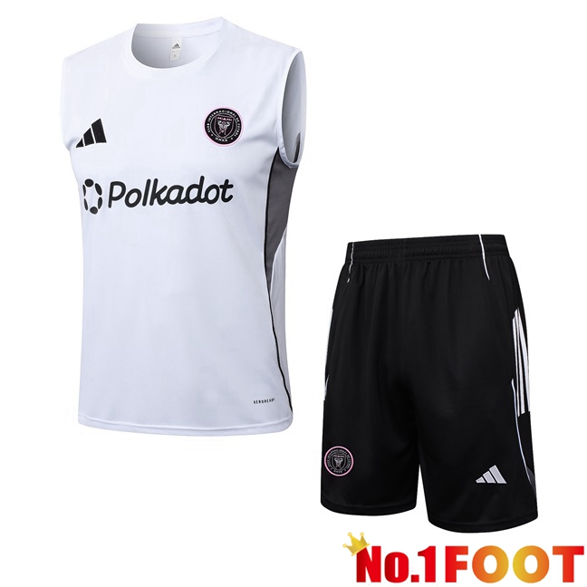 Gilet Soccer Inter Miami CF + Shorts White 2025/2026