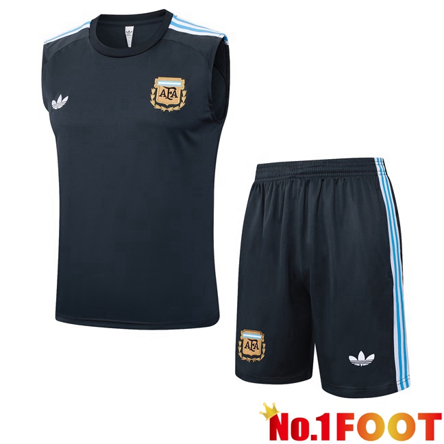 Gilet Soccer Argentina + Shorts Blue Royal 2025/2026