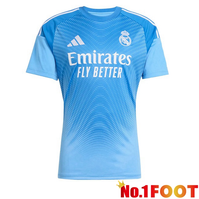 Soccer Jersey Real Madrid Goalkeeper Blue 2025/2026