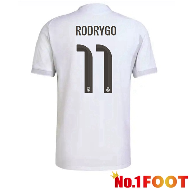 Soccer Jersey Real Madrid (Rodrygo 11) Home White 2025/2026