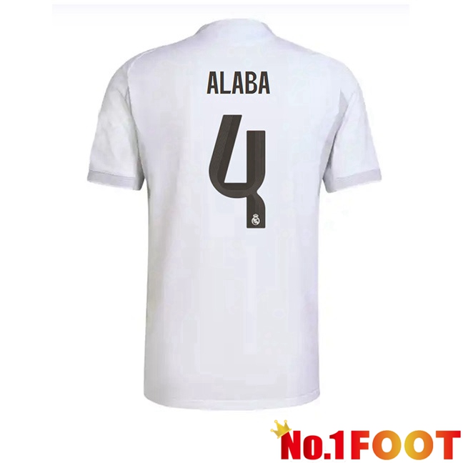 Soccer Jersey Real Madrid (Alaba 4) Home White 2025/2026