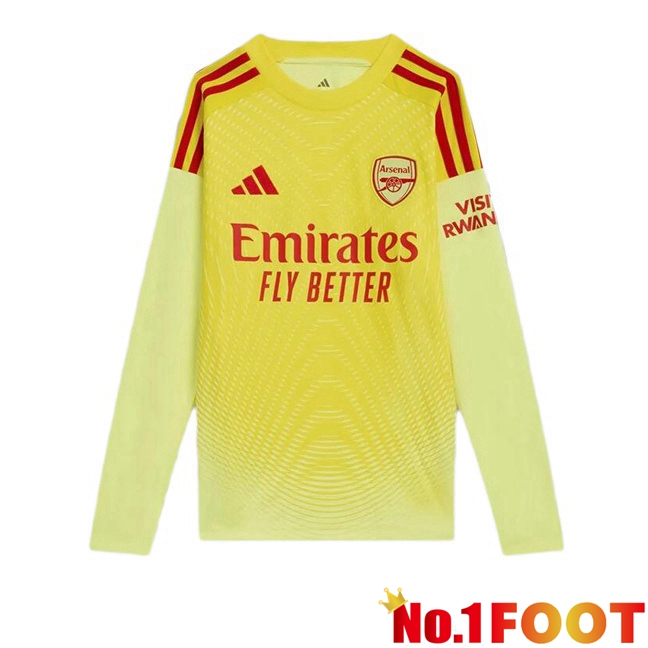 Soccer Jersey Arsenal Goalkeeper Long sleeve Yellow 2025/2026
