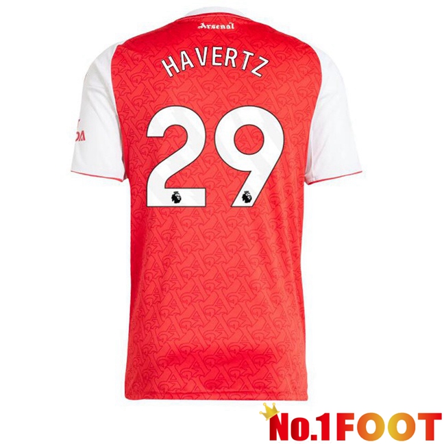 Soccer Jersey Arsenal (HAVERTZ 29) Home Red White 2025/2026