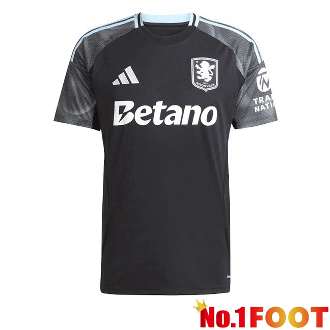Soccer Jersey Aston Villa Away Black 2025/2026