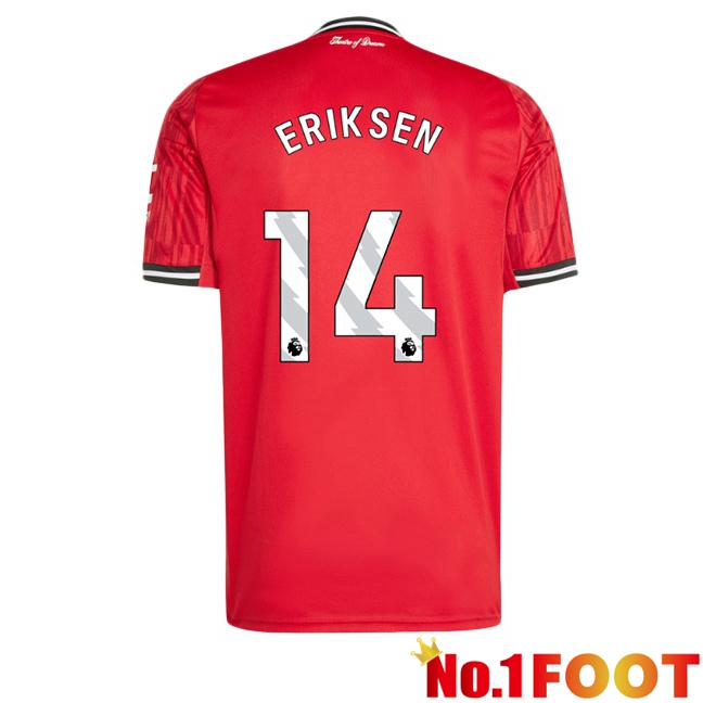 Soccer Jersey Manchester United (ERIKSEN 14) Home Red 2025/2026