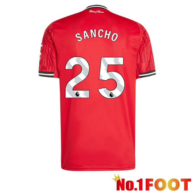 Soccer Jersey Manchester United (SANCHO 25) Home Red 2025/2026