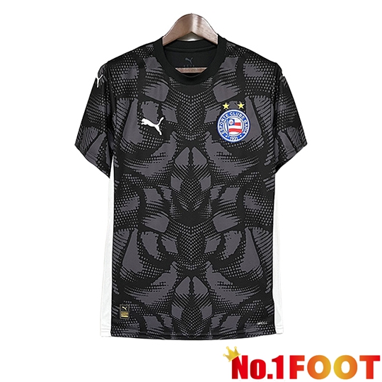 Soccer Jersey EC Bahia Goalkeeper Black 2025/2026