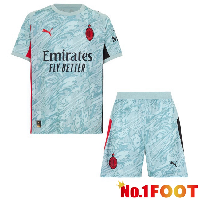 Soccer Jersey AC Milan Kids Goalkeeper Blue 2025/2026