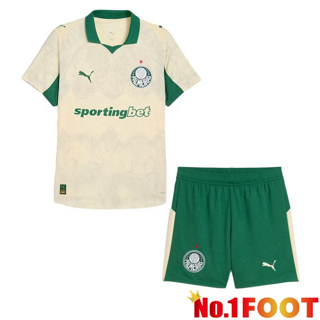 Soccer Jersey Palmeiras Club World Cup Kids Home Yellow 2025/2026