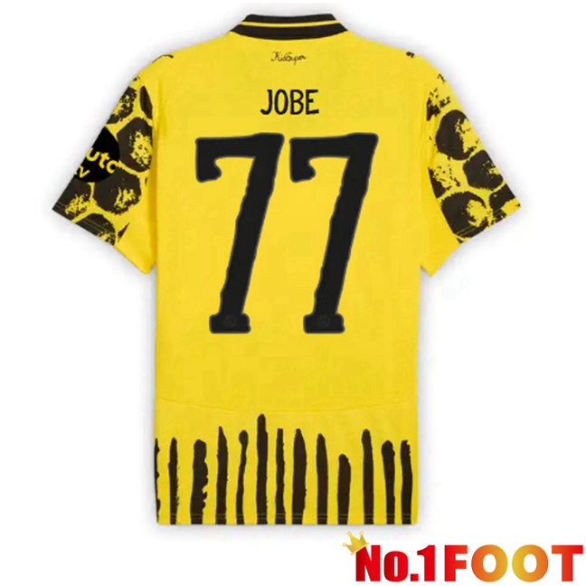 Soccer Jersey Dortmund BVB Club World Cup (Jobe 77) Home Yellow Black 2025/2026