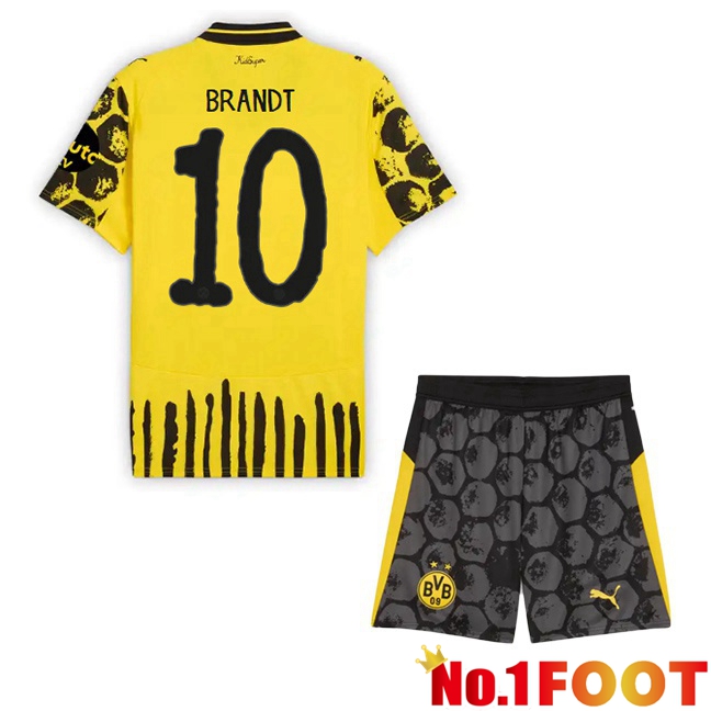 Soccer Jersey Dortmund BVB Club World Cup (Brandt 10) Kids Home Yellow Black 2025/2026