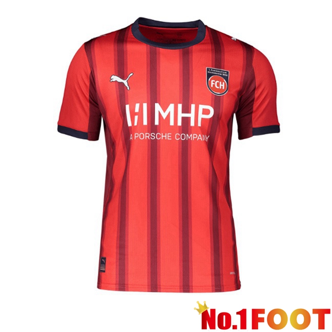 Soccer Jersey FC Heidenheim Home Red 2025/2026