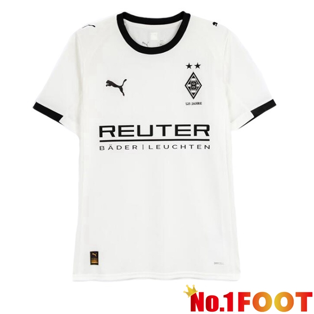 Soccer Jersey Monchengladbach Home White 2025/2026