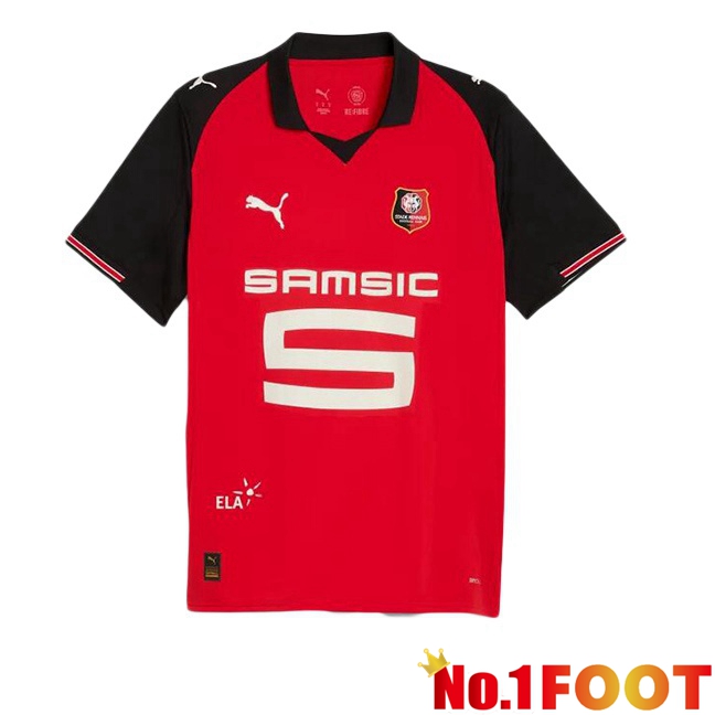 Soccer Jersey Stade Rennais Home Red 2025/2026
