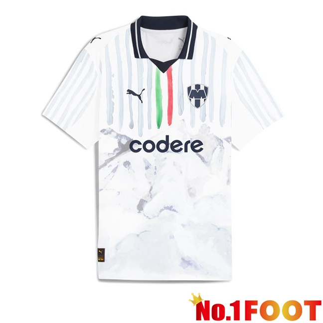 Soccer Jersey CF Monterrey Club World Cup Away White 2025/2026