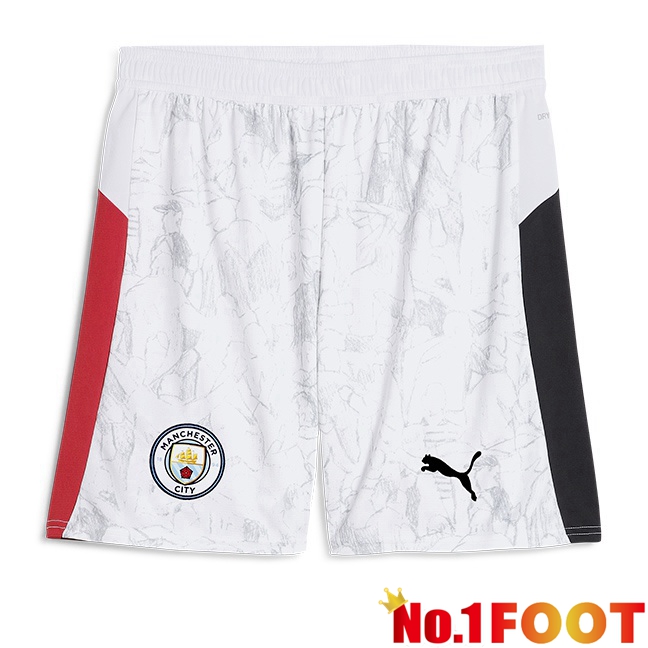 Soccer Shorts Manchester City Club World Cup Home White 2025/2026
