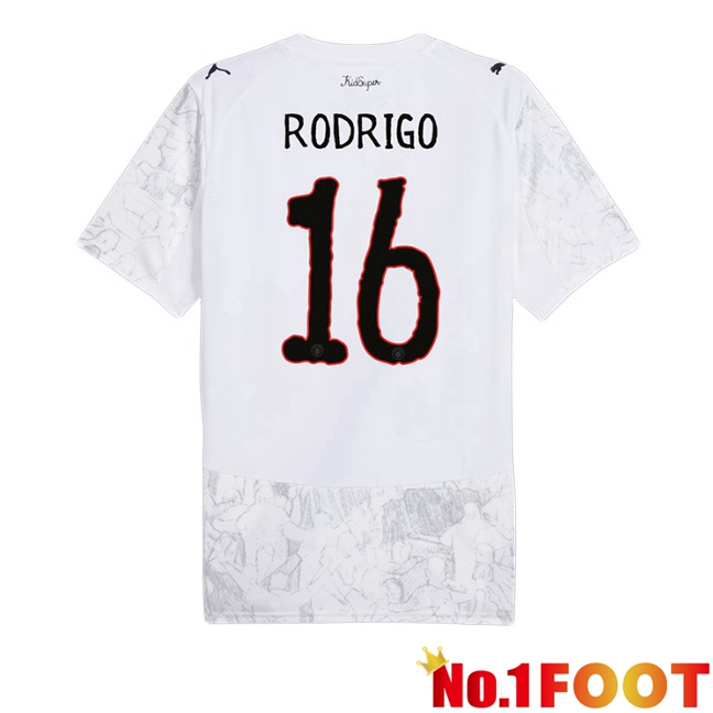 Soccer Jersey Manchester City Club World Cup (Rodrigo 16) Home White 2025/2026
