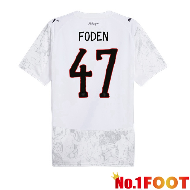 Soccer Jersey Manchester City Club World Cup (Phil Foden 47) Home White 2025/2026