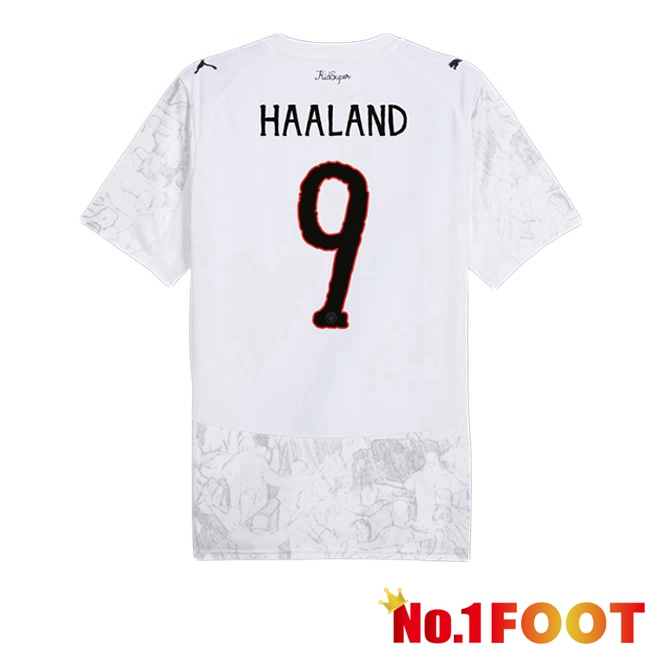 Soccer Jersey Manchester City Club World Cup (Erling Haaland 9) Home White 2025/2026