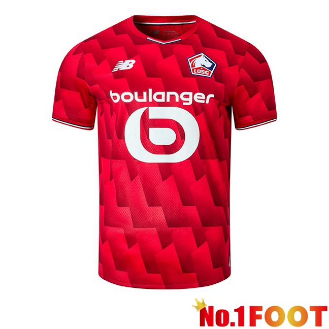 Soccer Jersey Lille OSC Home Red 2025/2026