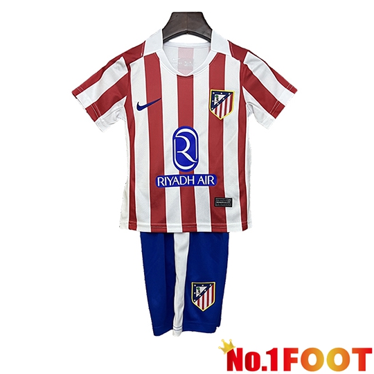 Soccer Jersey Atletico Madrid Kids Home 2025/2026