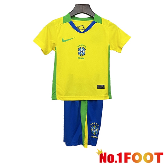 Soccer Jersey Brazil Kids Home 2025/2026