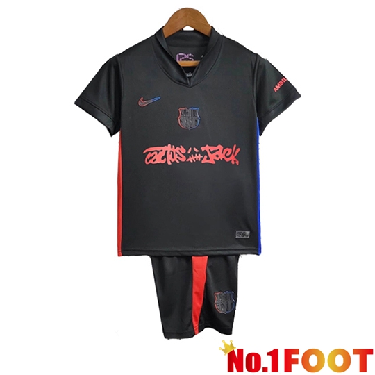 Soccer Jersey Barcelona Kids x Travis Scott Away 2024/2025