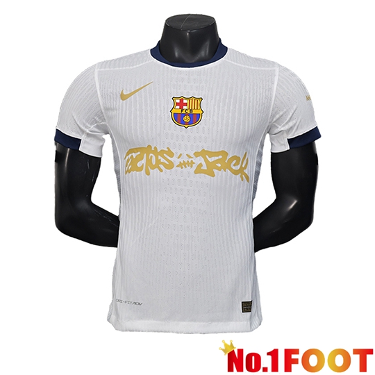 Soccer Jersey FC Barcelona x Travis Scott White 2024/2025