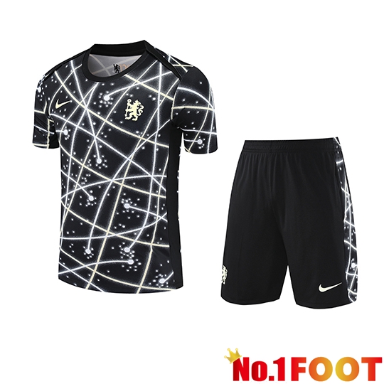 kit Training T Shirt FC Chelsea Kids Black/White 2025/2026