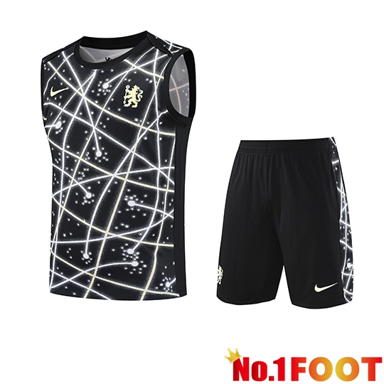 Gilet De Soccerball FC Chelsea Kids Black/White 2025/2026