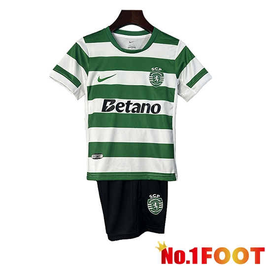 Soccer Jersey Sporting SCP Kids Home 2025/2026