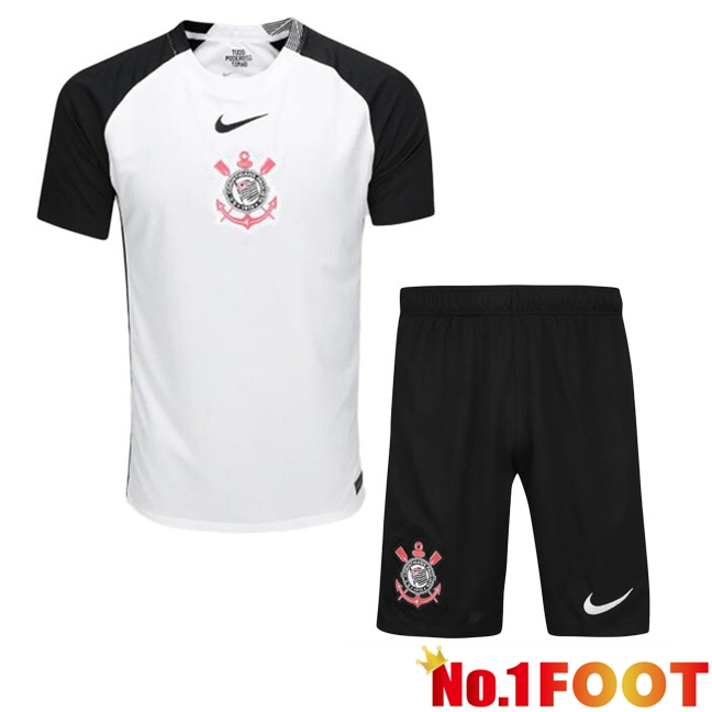 Soccer Jersey Corinthians Kids Home White 2025/2026