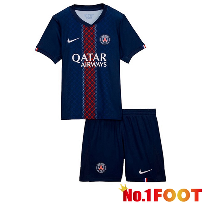 Soccer Jersey Paris PSG Kids Home Blue Royal 2025/2026
